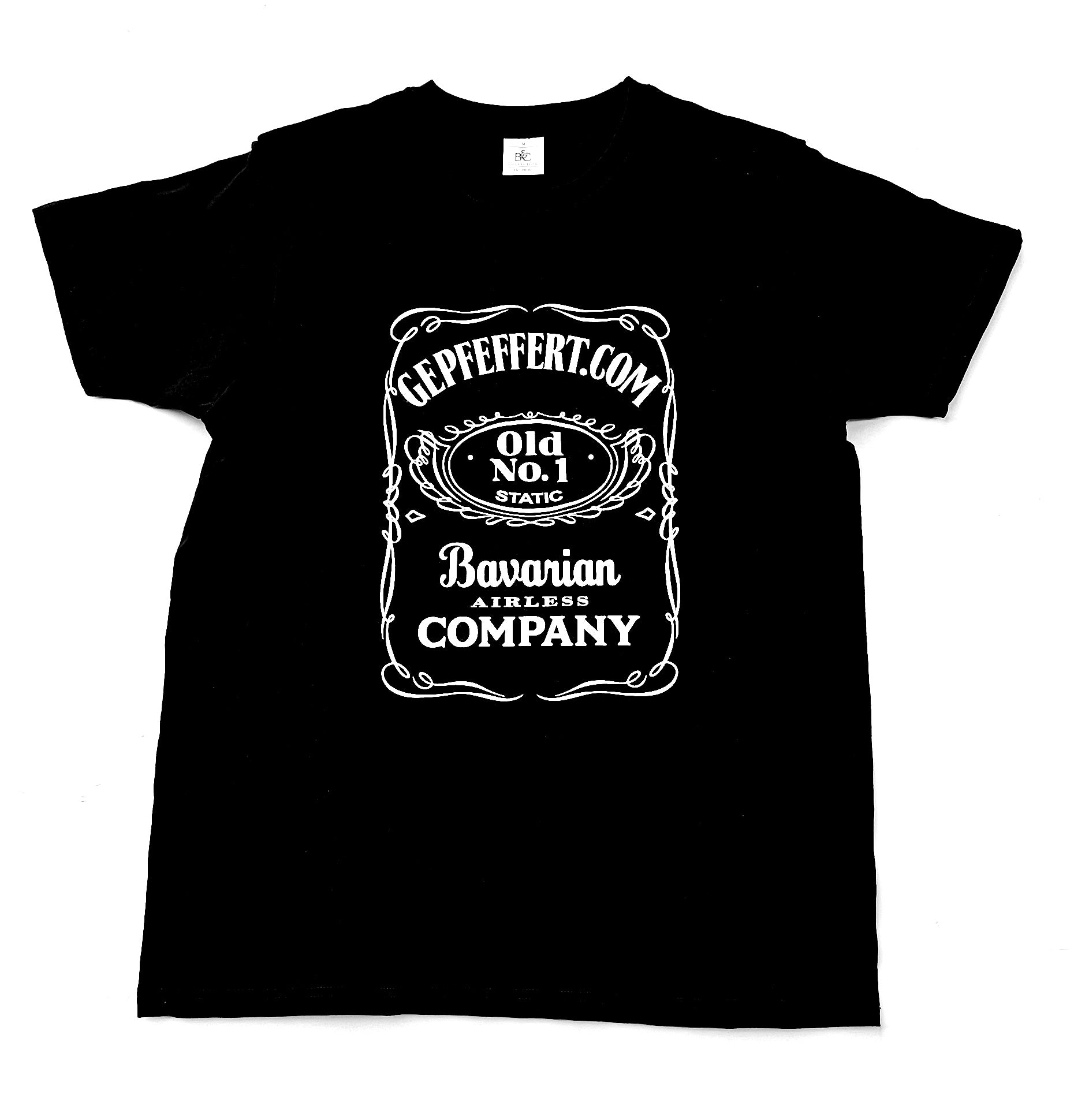 gepfeffert.com Old No.1 Bavarian Airless Company T-Shirt Schwarz - gepfeffert.com