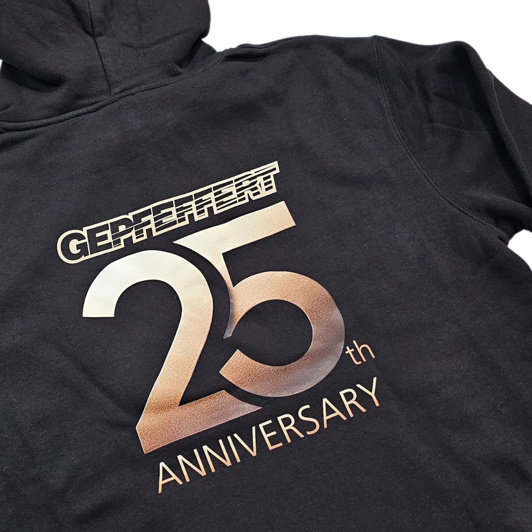 gepfeffert.com Hoodie 25 Jahre anniversary