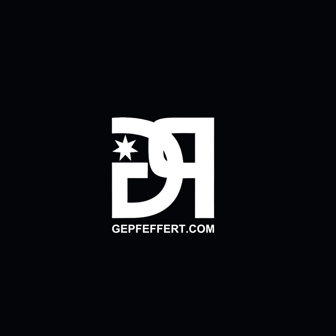 gepfeffert.com® GP Logo Aufkleber 10x10 cm