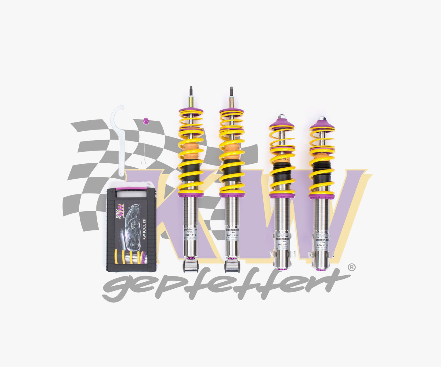 gepfeffert.com Gewindefahrwerk INOX V3+ Golf I / Jetta I / Scirocco I (tiefe Ausführung) - gepfeffert.com