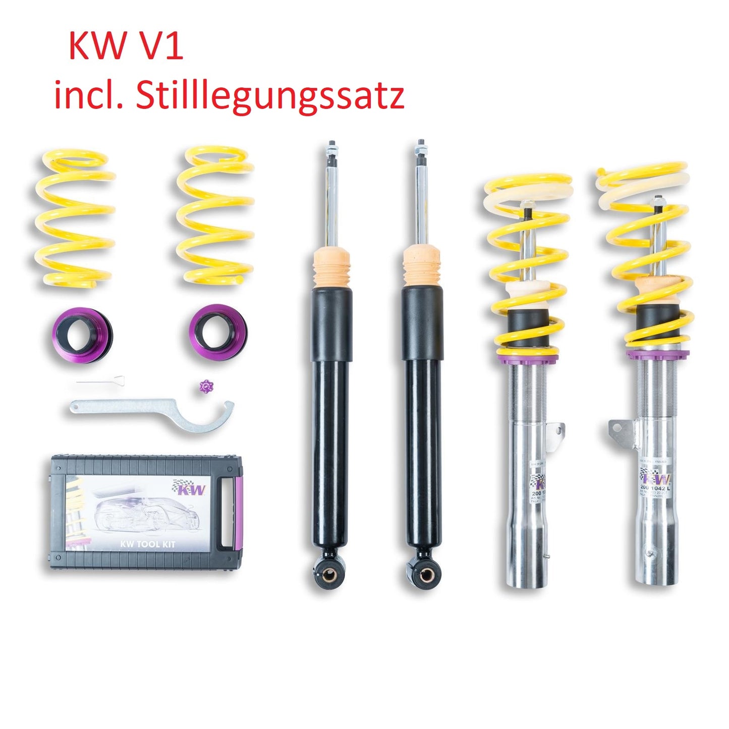 KW V1 / V2 / V3 / V4 & ST X / XA / XTA Gewindefahrwerke für Golf VII 2.0R 4Motion