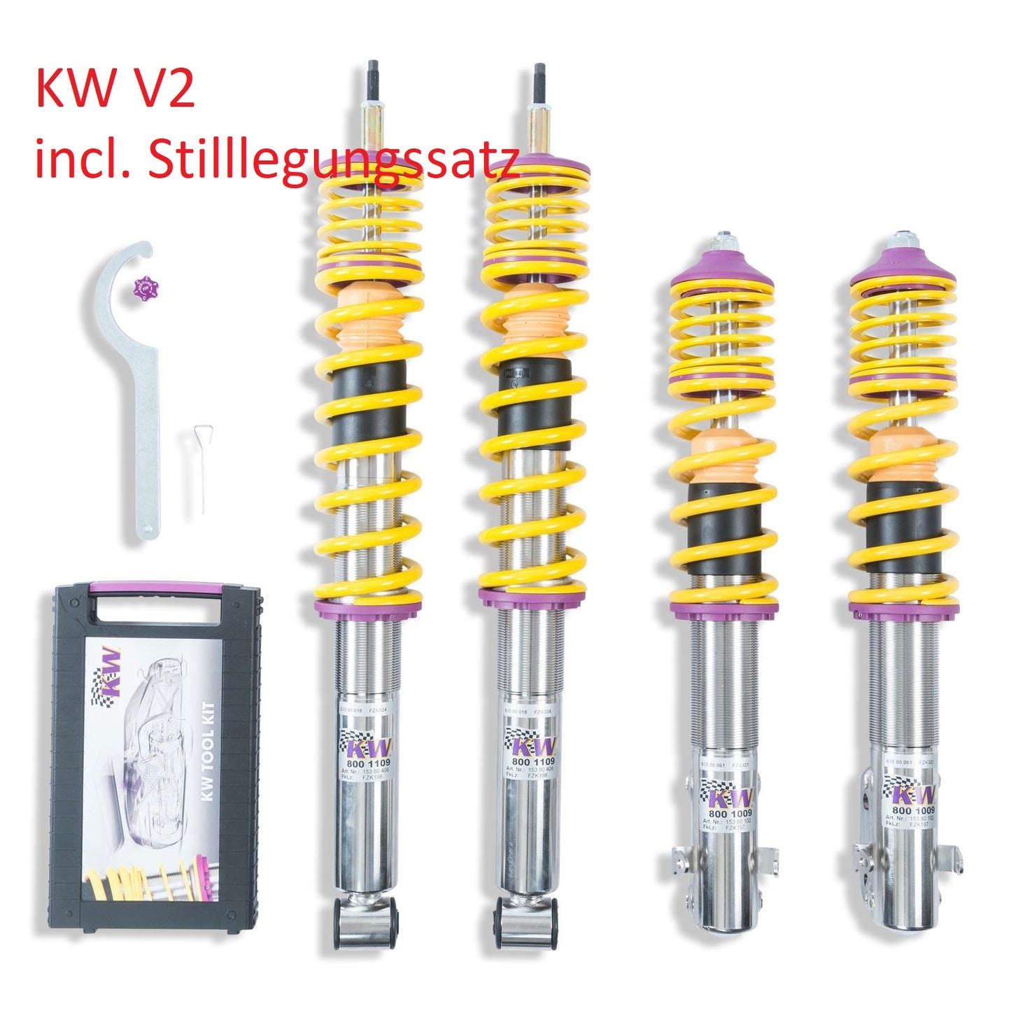 KW V1 / V2 / V3 / V4 & ST X / XA / XTA Gewindefahrwerke für Golf VII 2.0R 4Motion