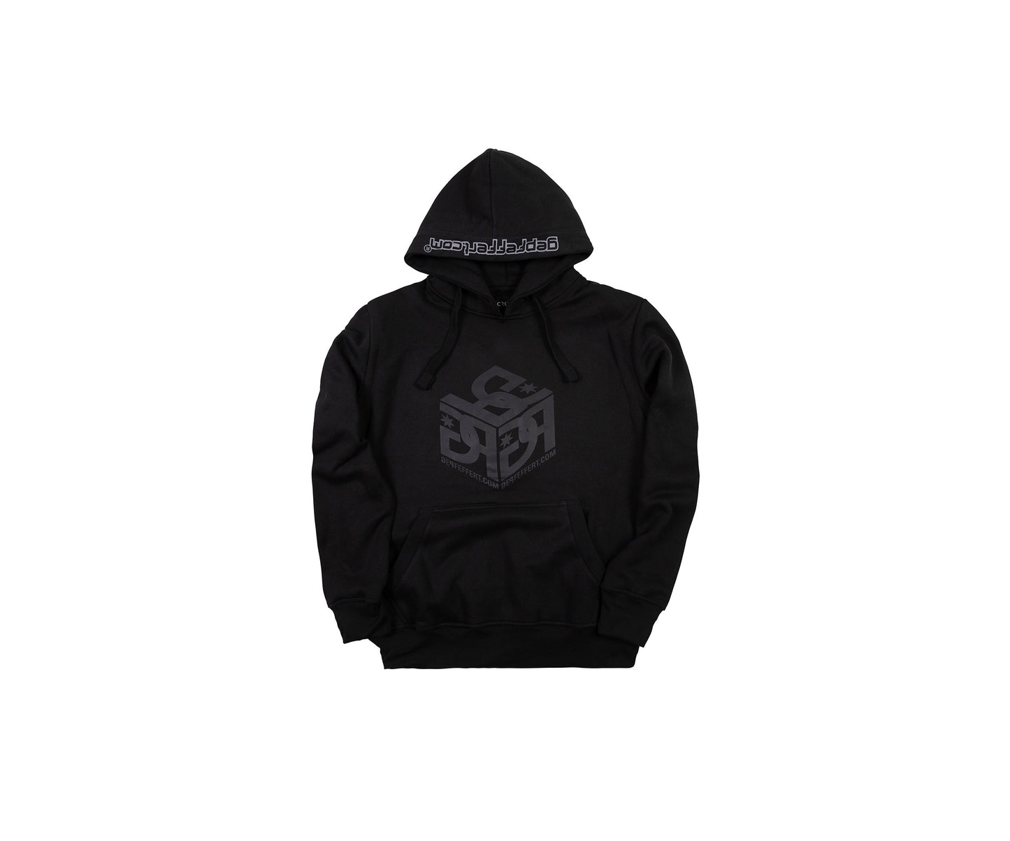 gepfeffert.com® Hoodie (schwarz)  - GP-Logo (schwarz) - gepfeffert.com