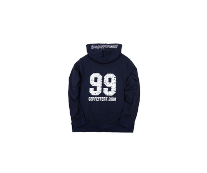 gepfeffert.com® Hoodie - 20 Anniversary - Dunkelblau - gepfeffert.com